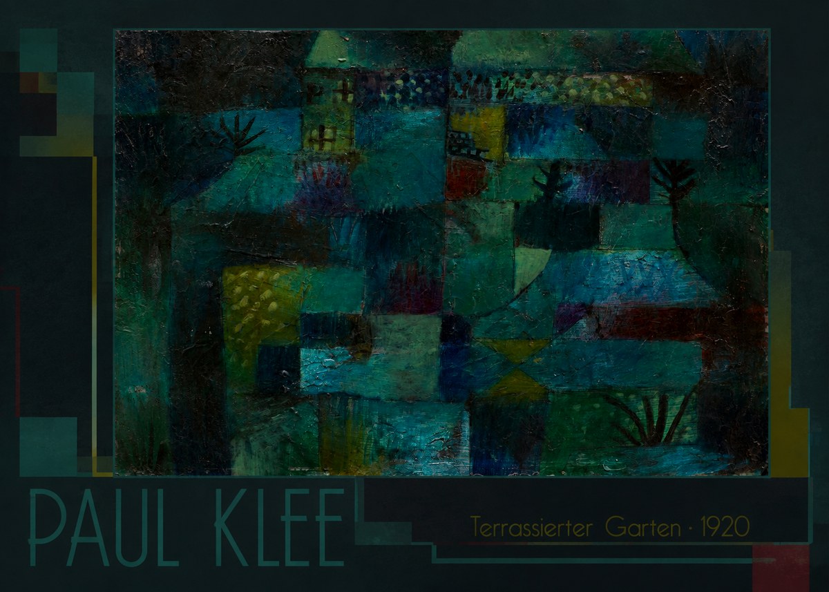 Paul Klee Terrassierter Garten No1 - Póster