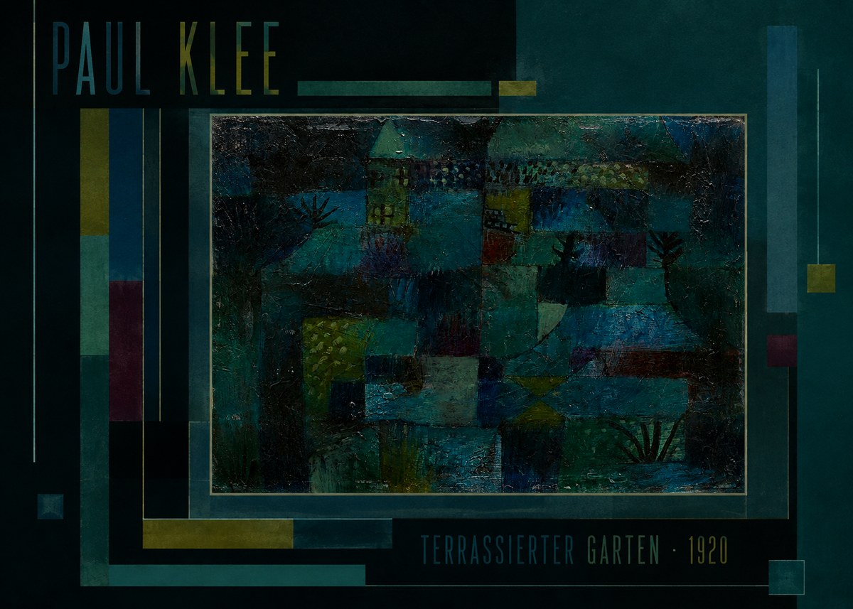 Paul Klee Terrassierter Garten No2 - Póster