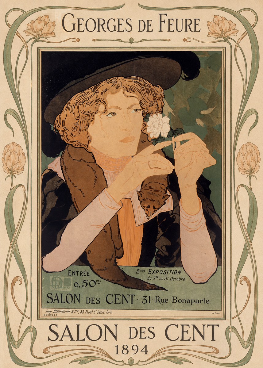 Georges de Feure Salon Des Cent - 1894 No1 - Póster
