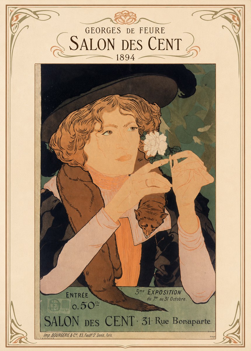 Georges de Feure Salon Des Cent - 1894 No4 - Póster
