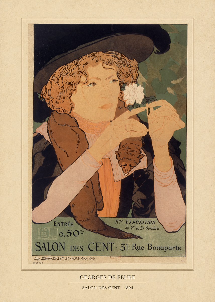 Georges de Feure Salon Des Cent - 1894 No5 - Póster