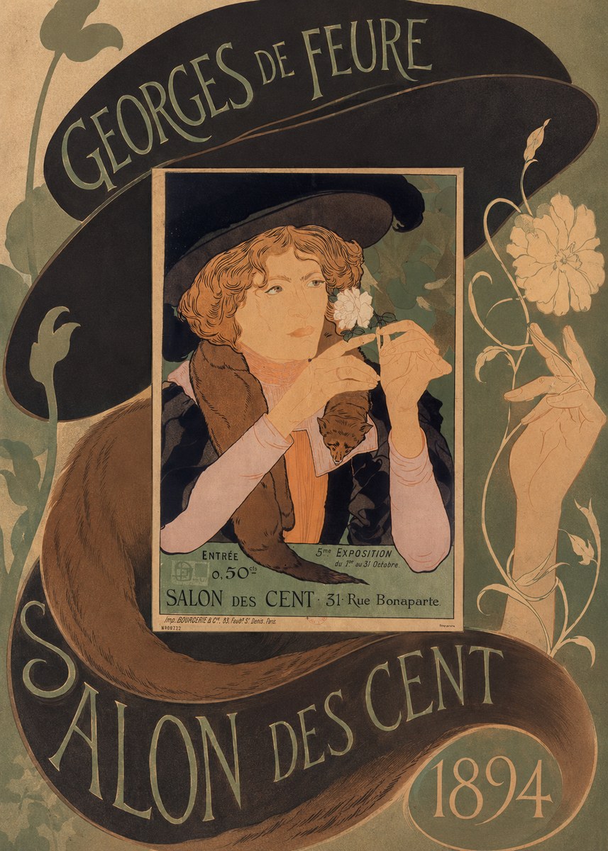 Georges de Feure Salon Des Cent - 1894 No6 - Póster