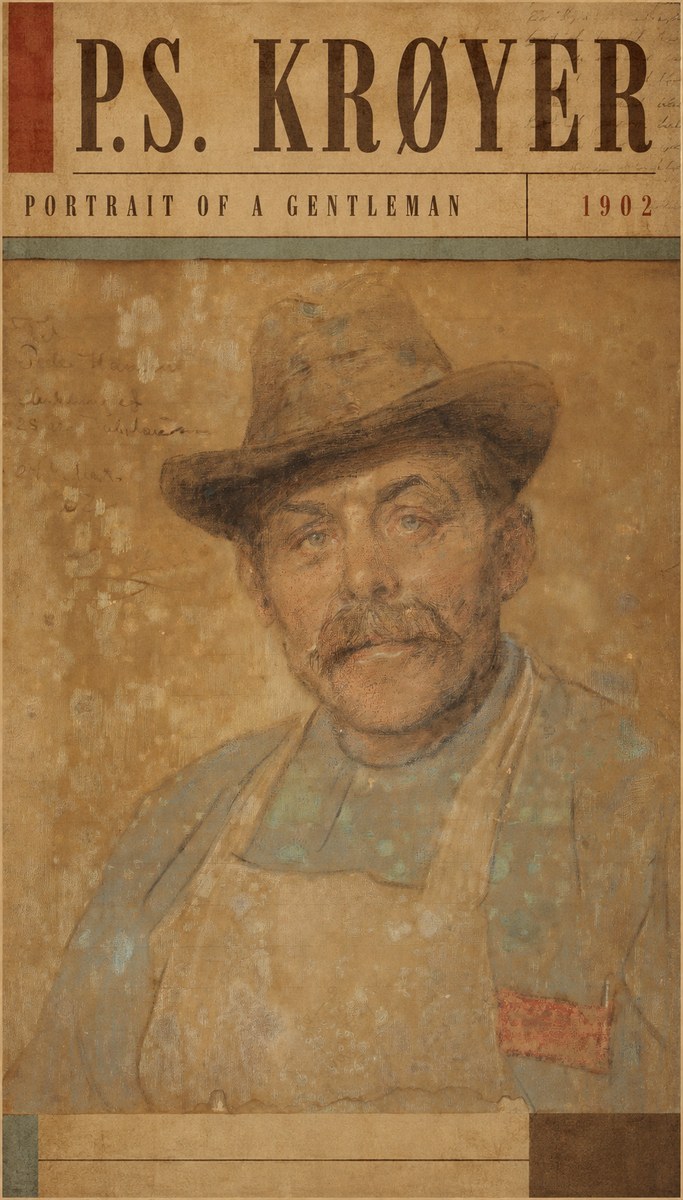 P.S. Krøyer Portrait of a Gentleman No4 - Póster