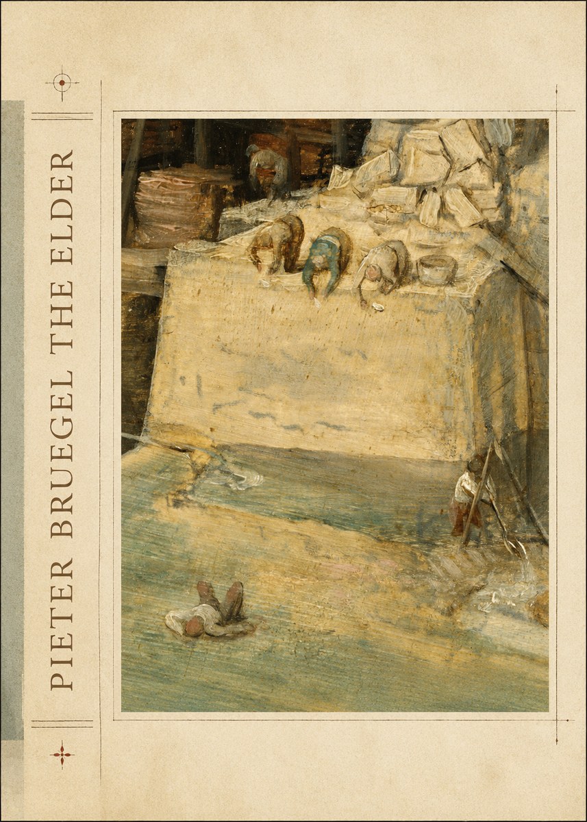 Pieter Bruegel Figures on the Embankment No2 - Póster