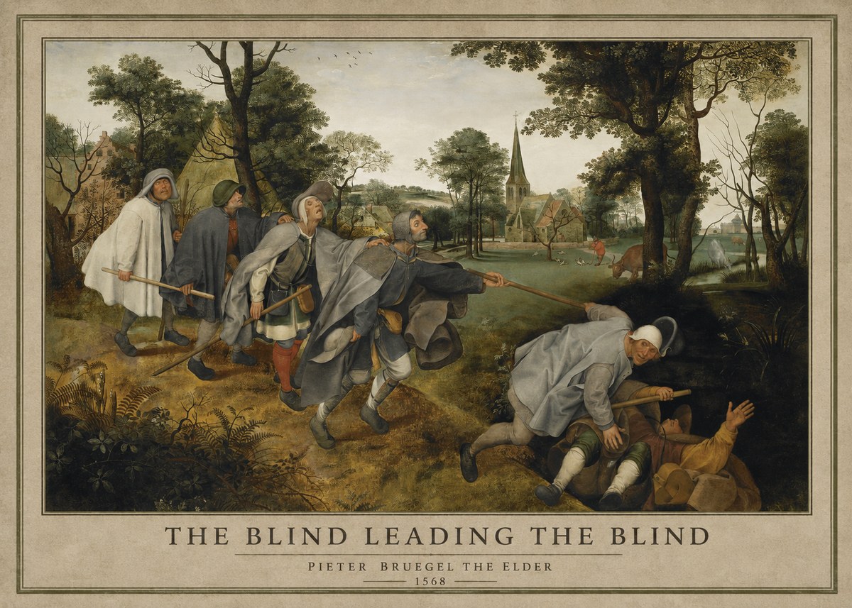 Pieter Bruegel The Blind Leading the Blind I No1 - Póster