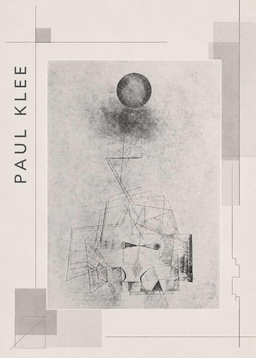 Paul Klee Abstract Study with Sphere and Ladder No2 - Póster