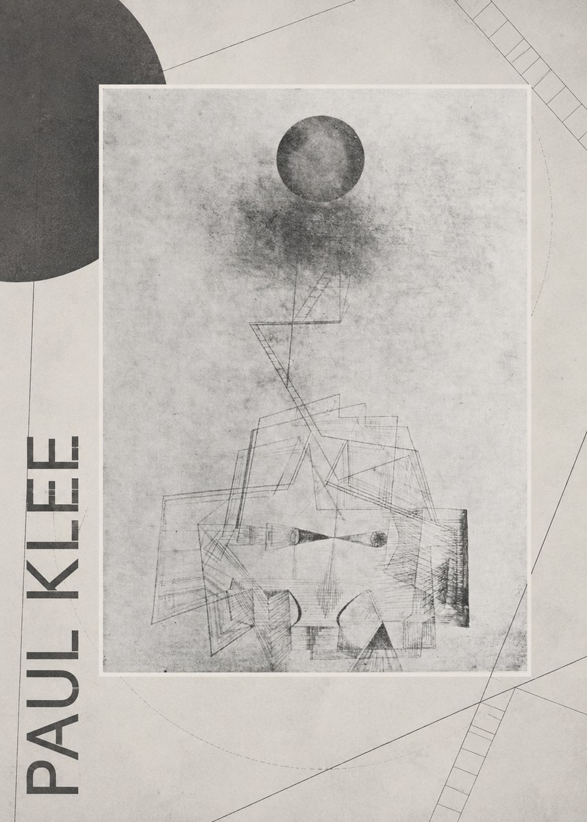 Paul Klee Abstract Study with Sphere and Ladder No6 - Póster