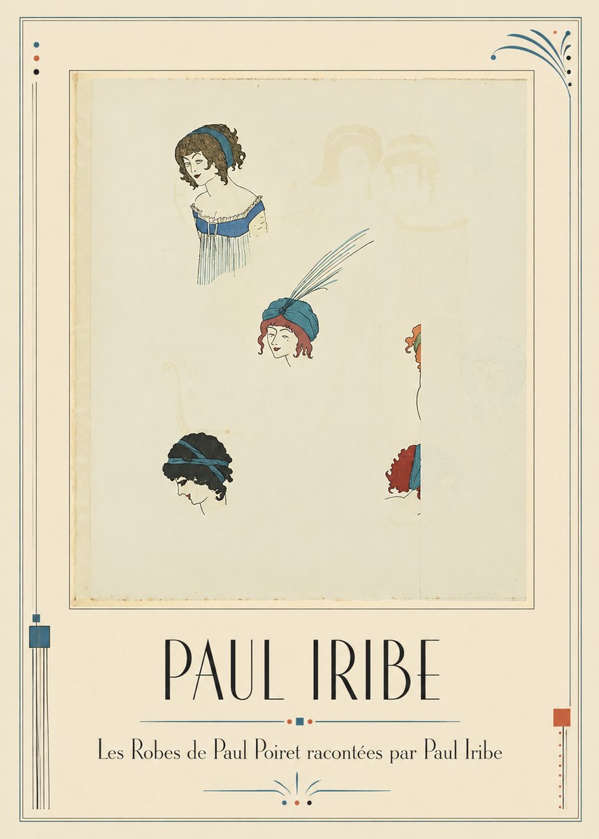Paul Iribe Les Robes De Paul Poiret Racontées Par Paul Iribe No1 - Póster