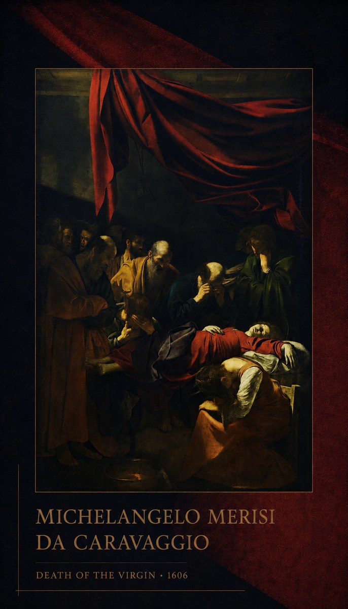 Michelangelo Merisi da Caravaggio Death of the Virgin No2 - Póster