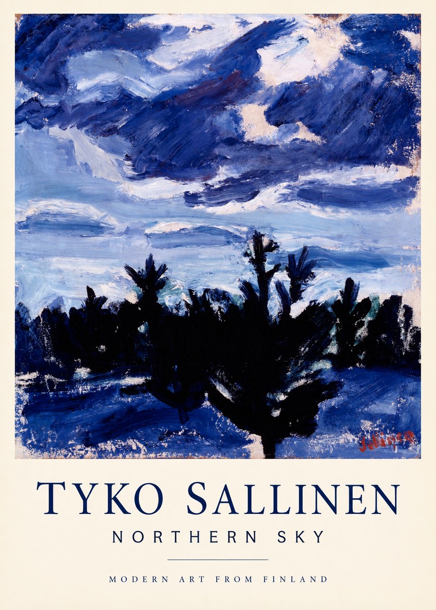 Tyko Sallinen Northern Sky No1 - Póster