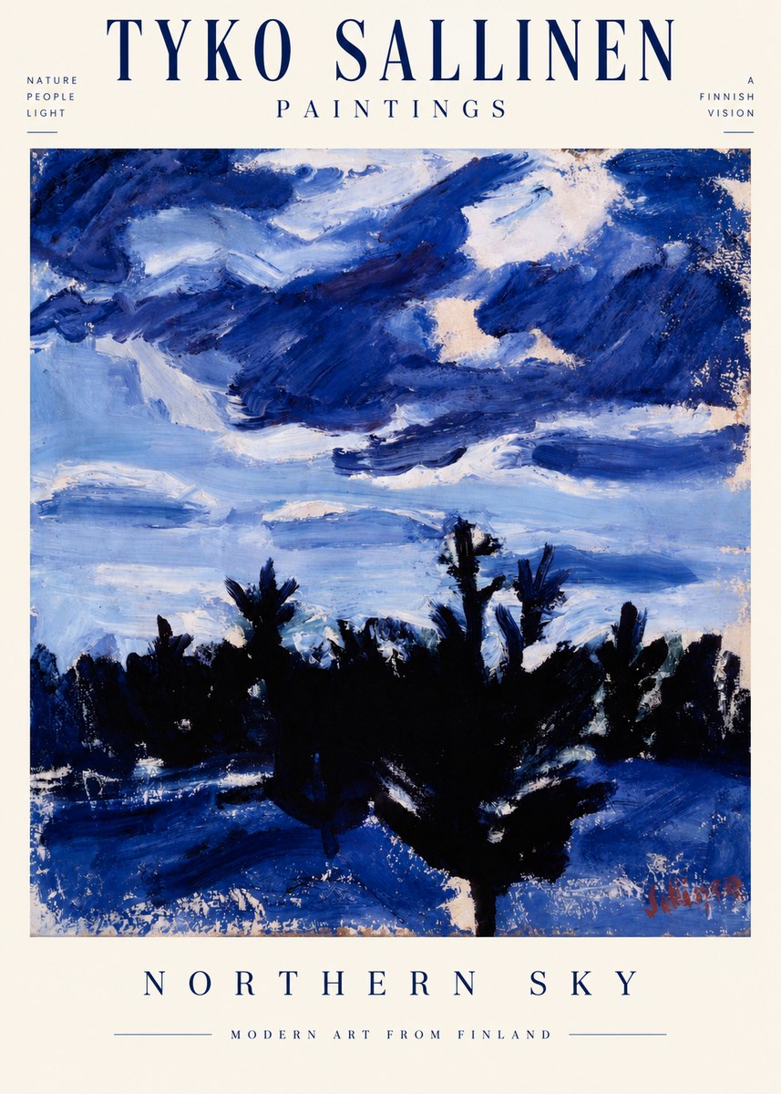 Tyko Sallinen Northern Sky No3 - Póster