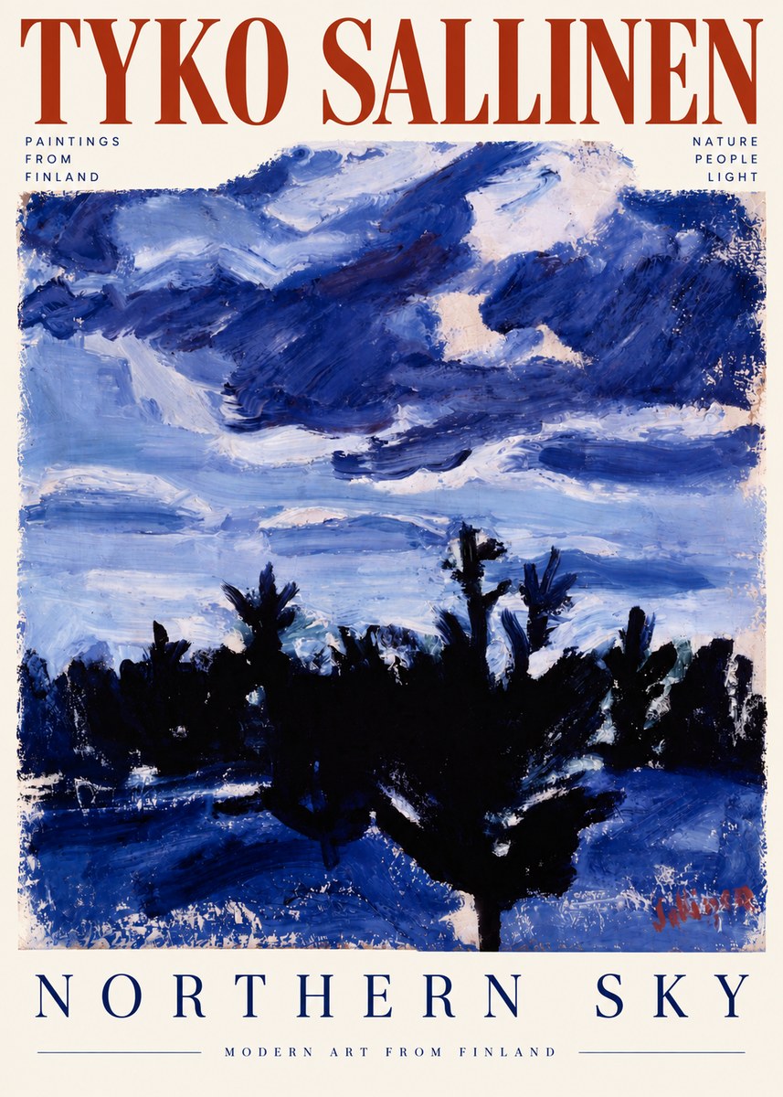 Tyko Sallinen Northern Sky No5 - Póster