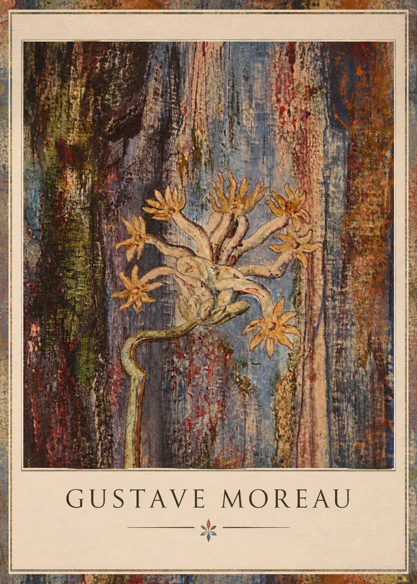 Gustave Moreau Fleur Mystérieuse No1 - Póster