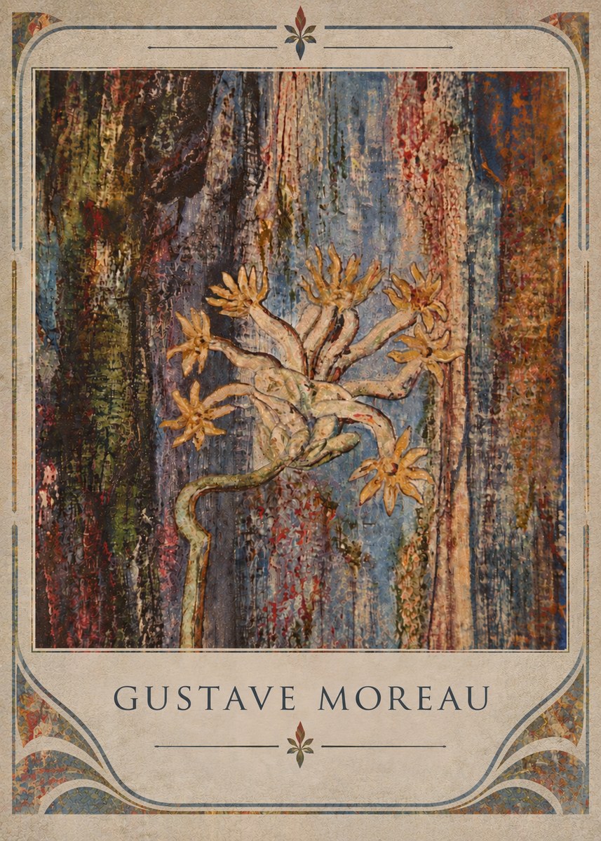 Gustave Moreau Fleur Mystérieuse No5 - Póster