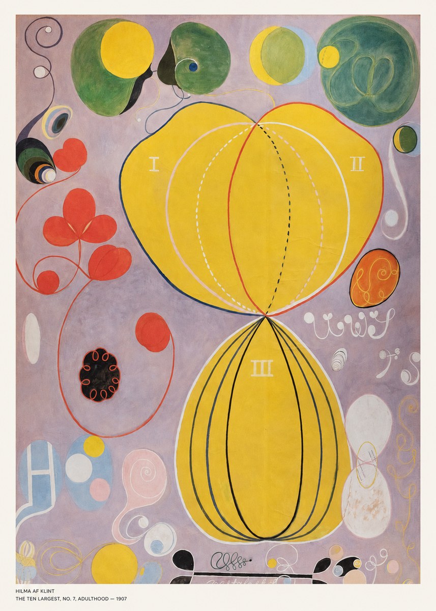 Hilma af Klint The Ten Largest, No. 7, Adulthood No5 - Póster