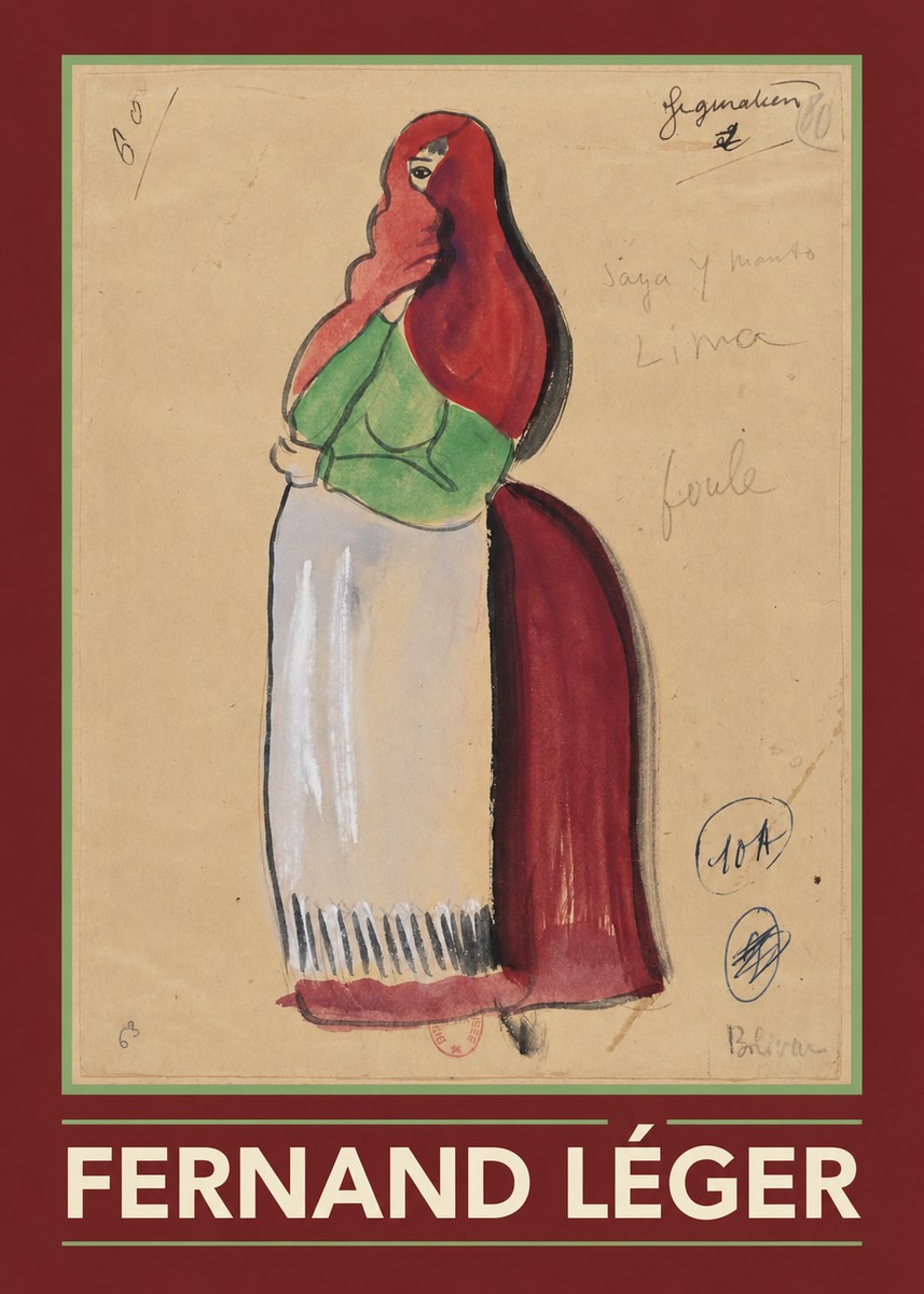 Fernand Léger Saja Y Manto Lima No1 - Póster