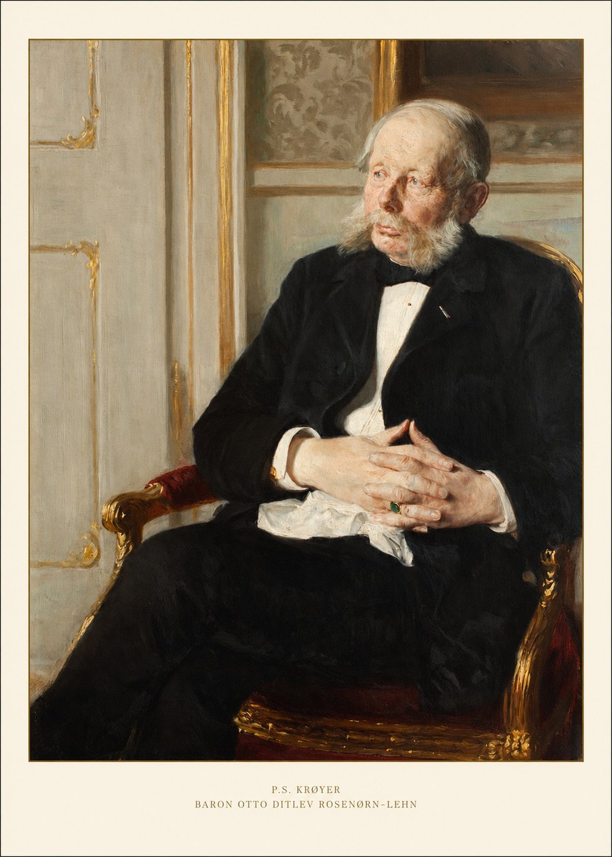 P.S. Krøyer Baron Otto Ditlev Rosenørn-lehn No6 - Póster
