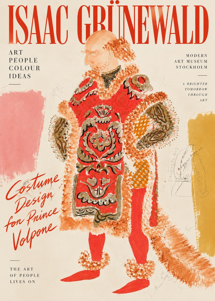 Isaac Grünewald Costume Design for a Theatre Production No4 - Póster