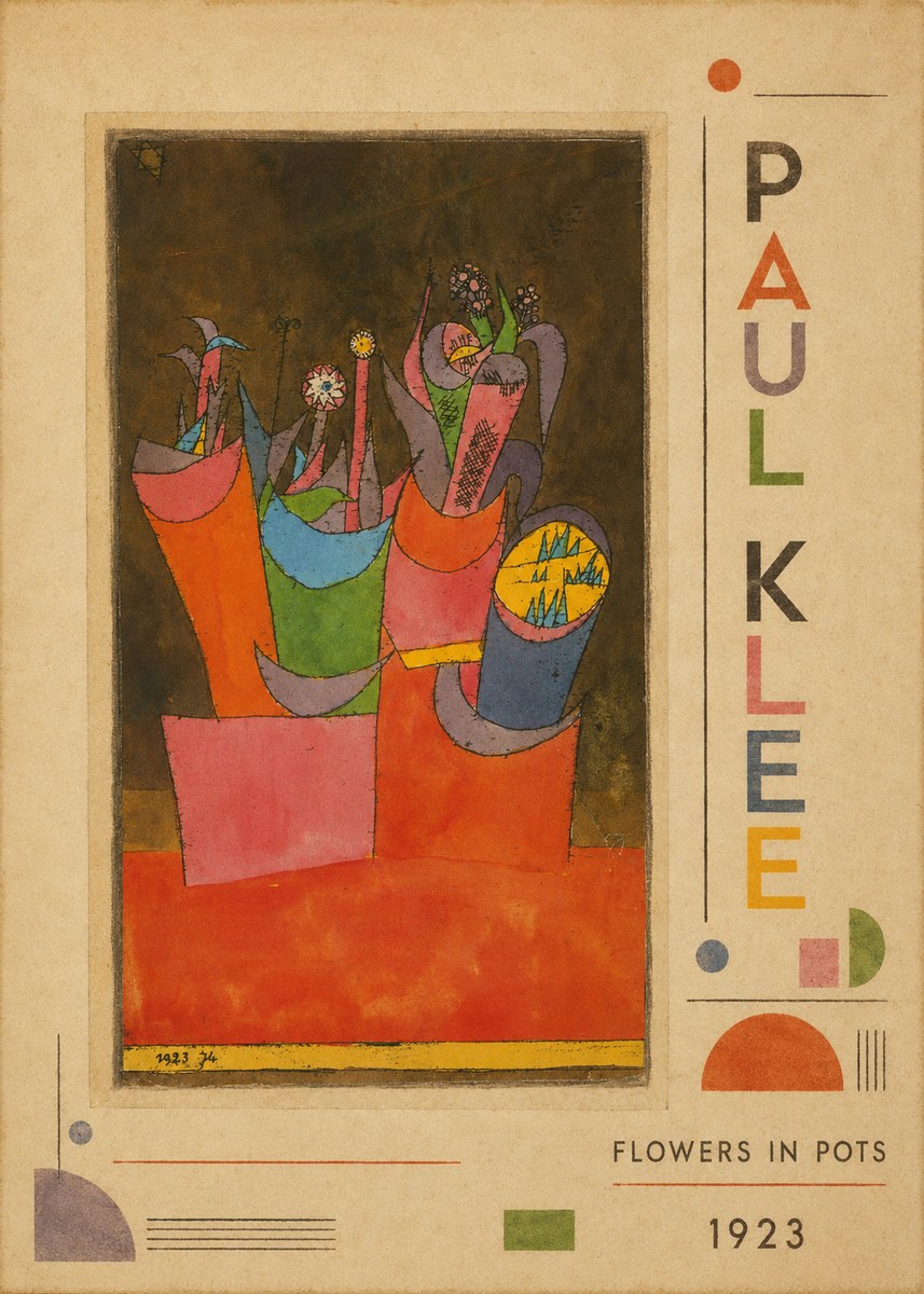 Paul Klee Flowers in Pots No2 - Póster