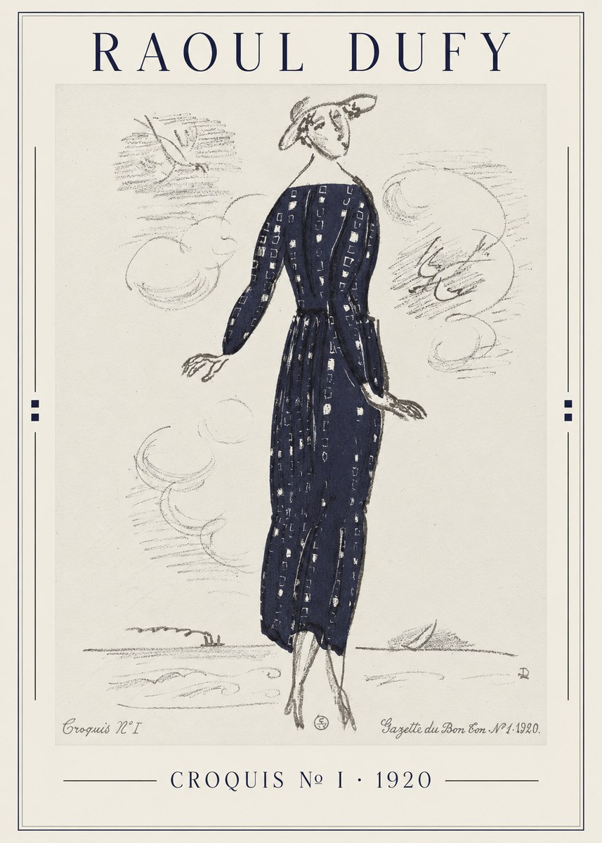 Raoul Dufy Croquis N° I · 1920 No1 - Póster