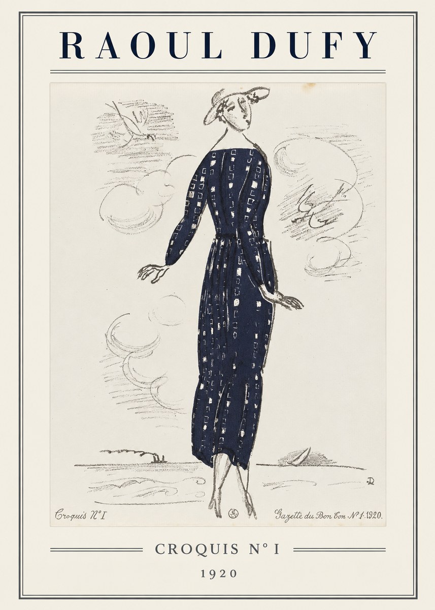 Raoul Dufy Croquis N° I · 1920 No5 - Póster