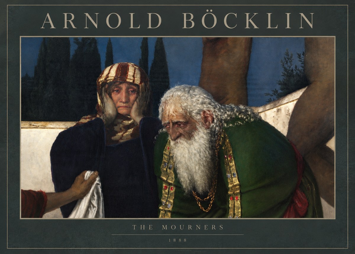Arnold Böcklin Lamentation over the Dead Christ No5 - Póster