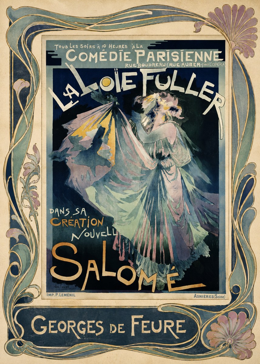 Georges de Feure La Loïe Fuller - Salomé I No1 - Póster