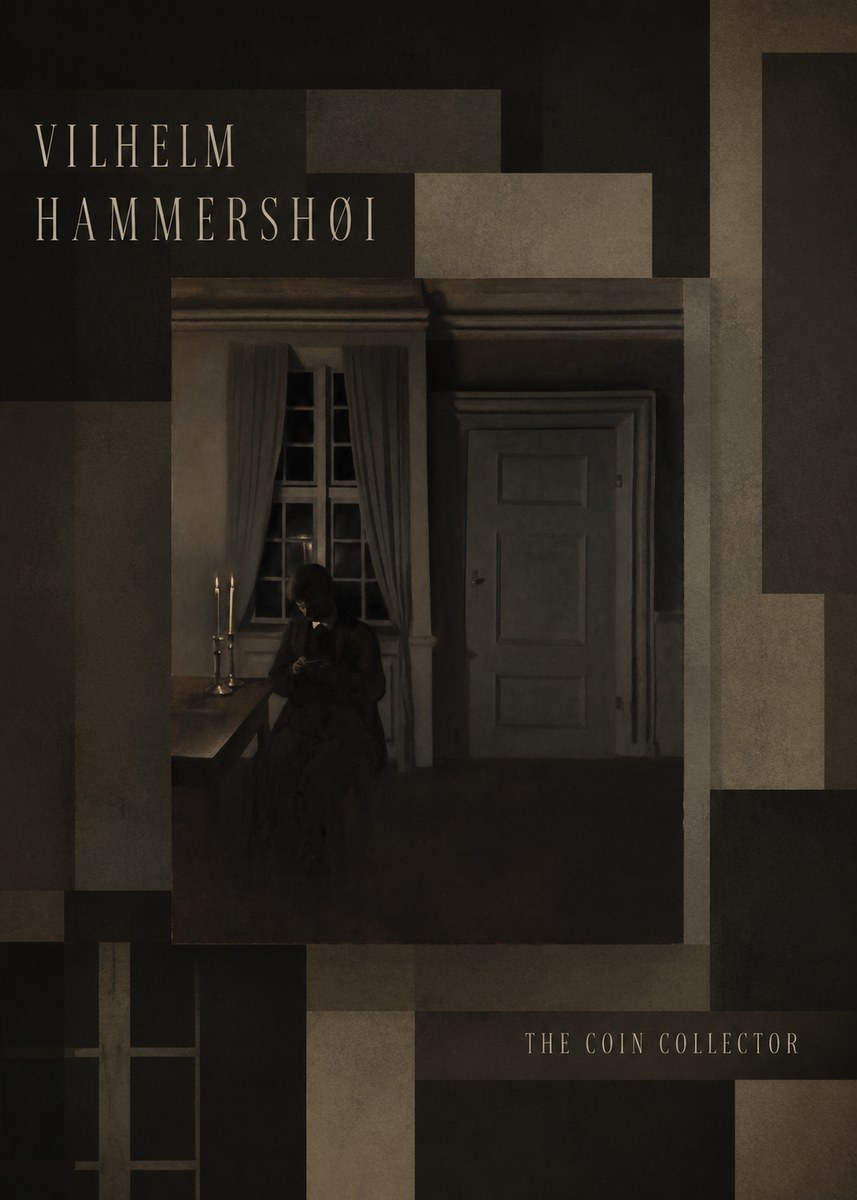 Vilhelm Hammershøi The Coin Collector No5 - Póster