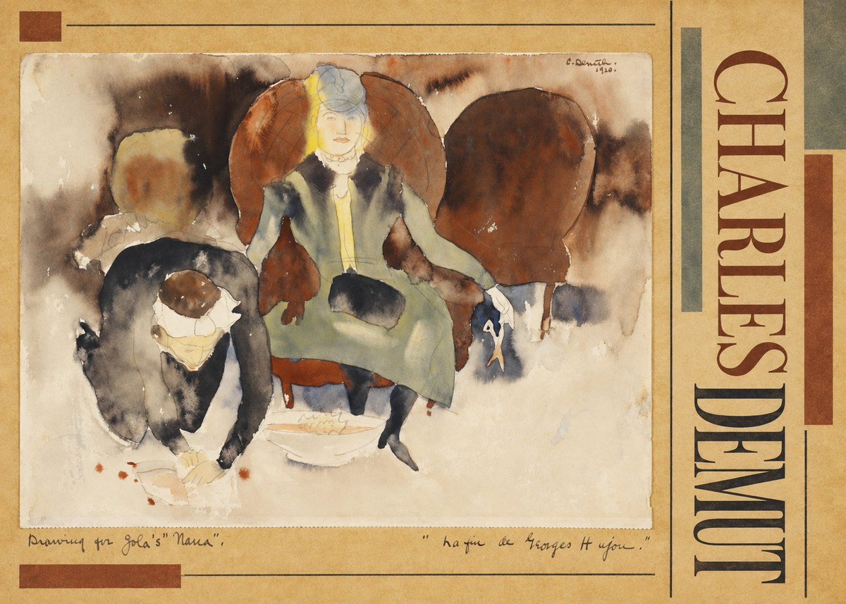 Charles Demuth Drawing for Zola's "Nana" No2 - Póster