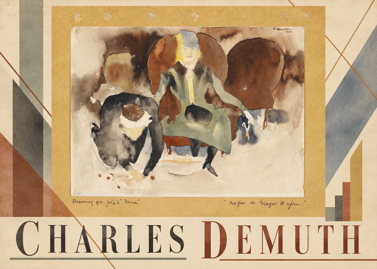 Charles Demuth Drawing for Zola's "Nana" No3 - Póster