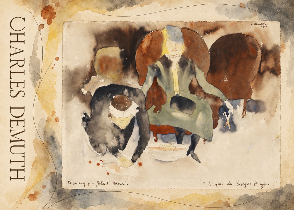 Charles Demuth Drawing for Zola's "Nana" No4 - Póster