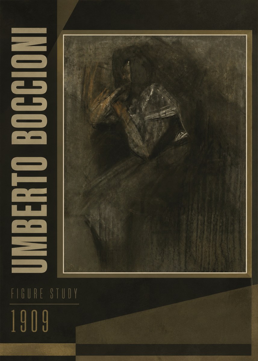 Umberto Boccioni Figure Study I No4 - Póster