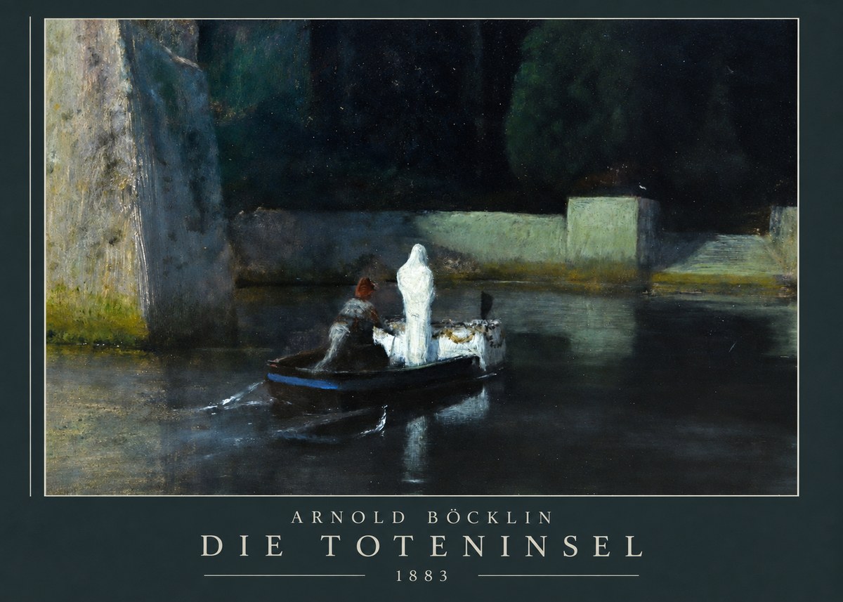 Arnold Böcklin Die Toteninsel IV No3 - Póster