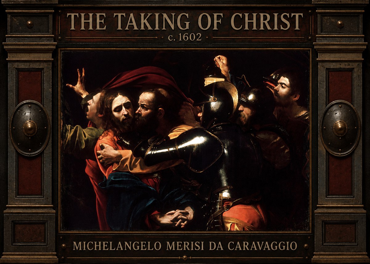 Michelangelo Merisi da Caravaggio The Taking of Christ II No4 - Póster