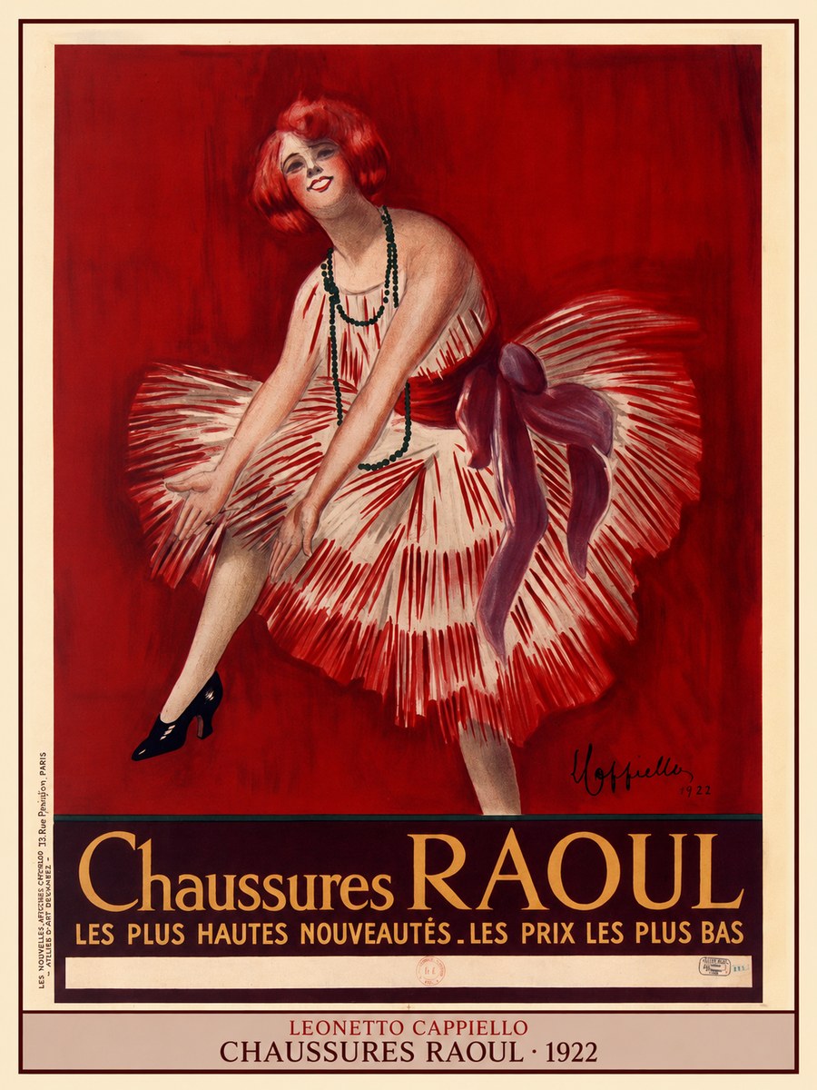 Leonetto Cappiello Chaussures Raoul No4 - Póster