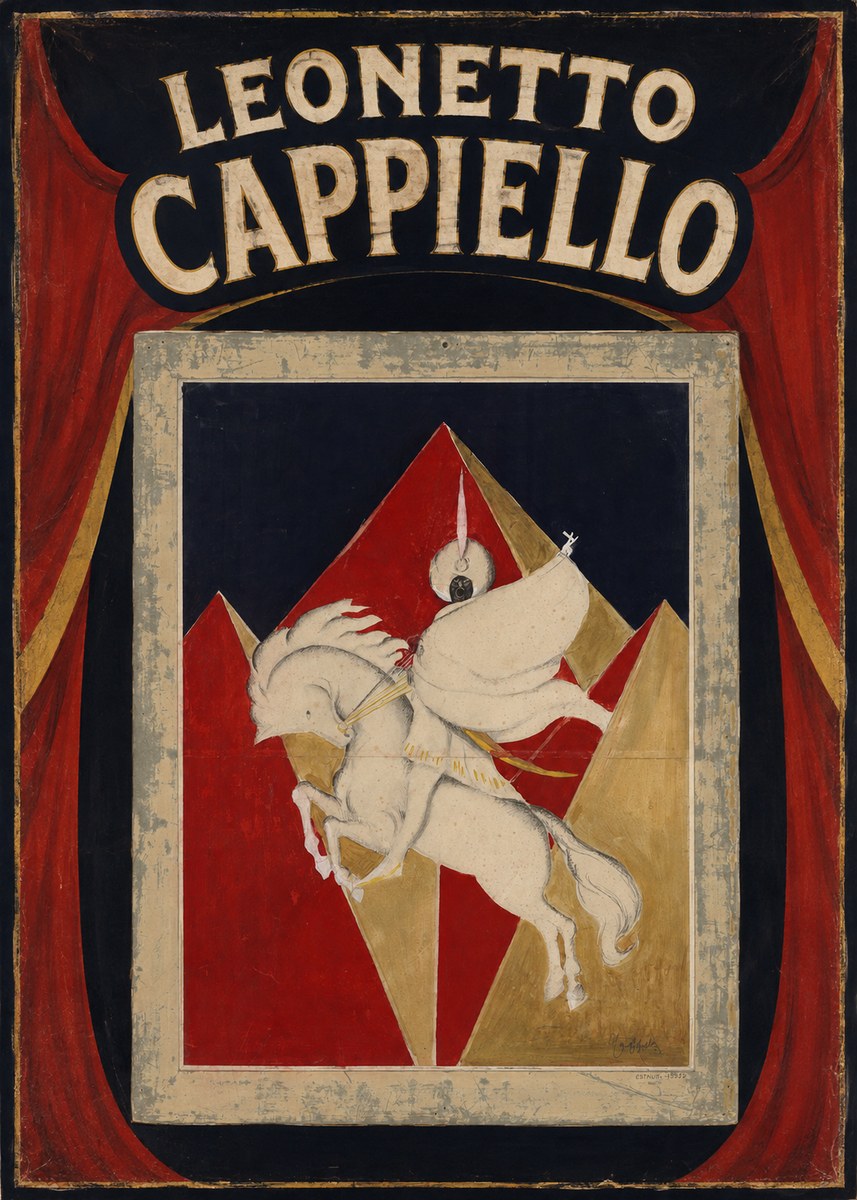 Leonetto Cappiello Rider on a White Horse No5 - Póster