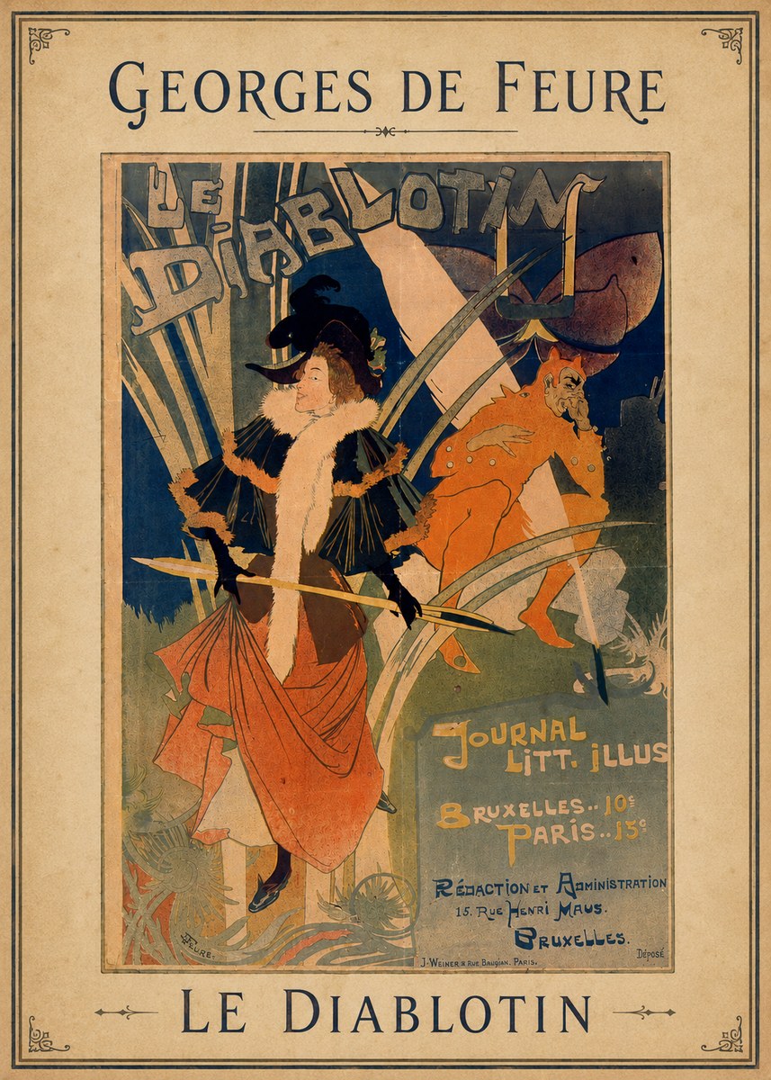 Georges de Feure Le Diablotin II No3 - Póster