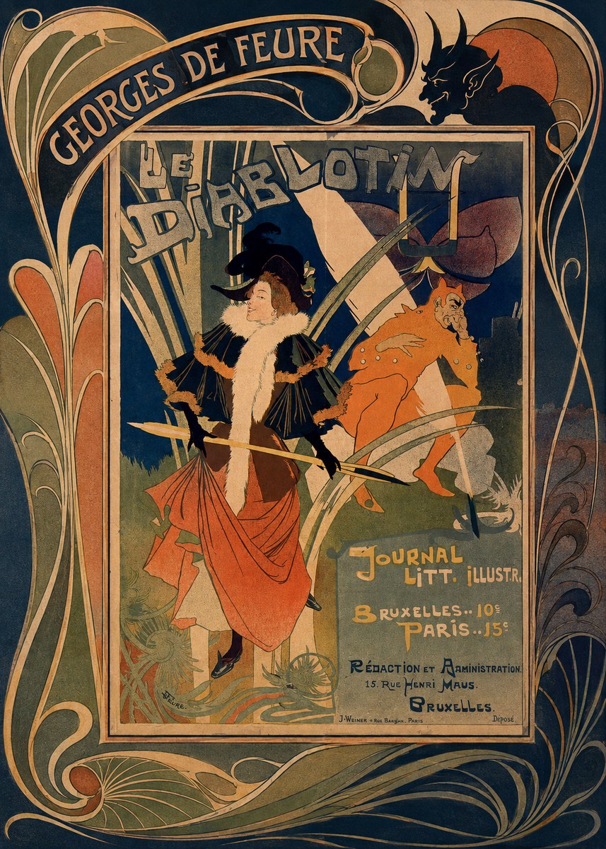 Georges de Feure Le Diablotin II No5 - Póster