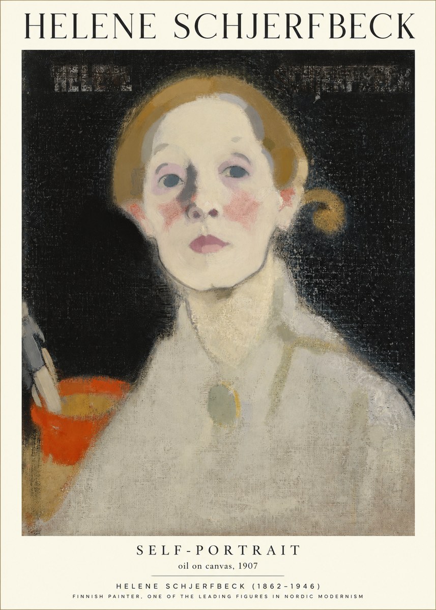 Helene Schjerfbeck Self-portrait No1 - Póster