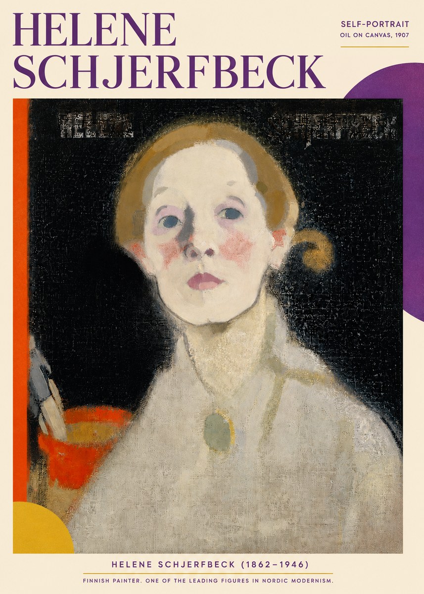 Helene Schjerfbeck Self-portrait No3 - Póster
