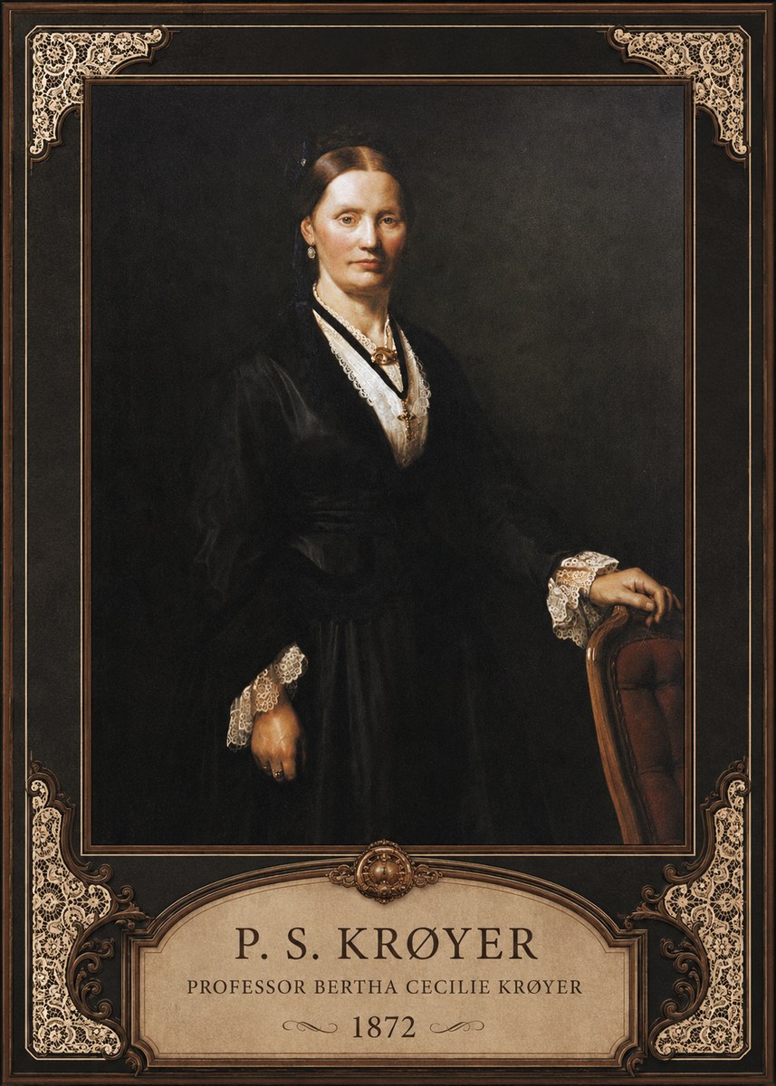 P.S. Krøyer Professor Bertha Cecilie Krøyer No6 - Póster