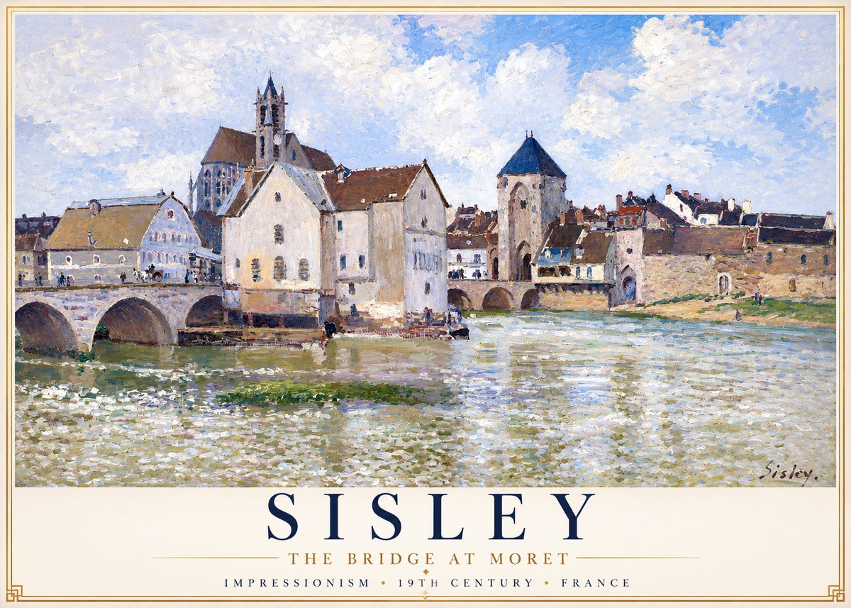 Sisley Moret-sur-loing No2 - Póster