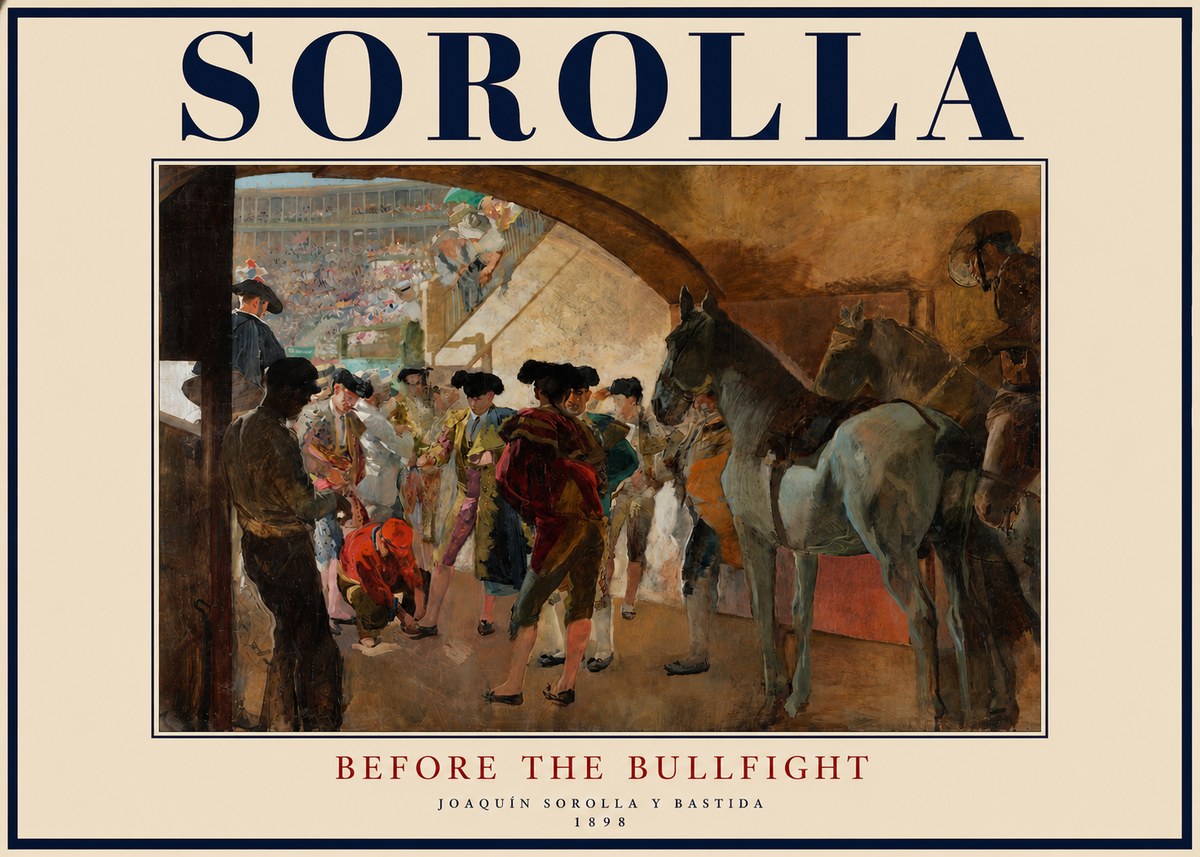 Sorolla Before the Bullfight No3 - Póster