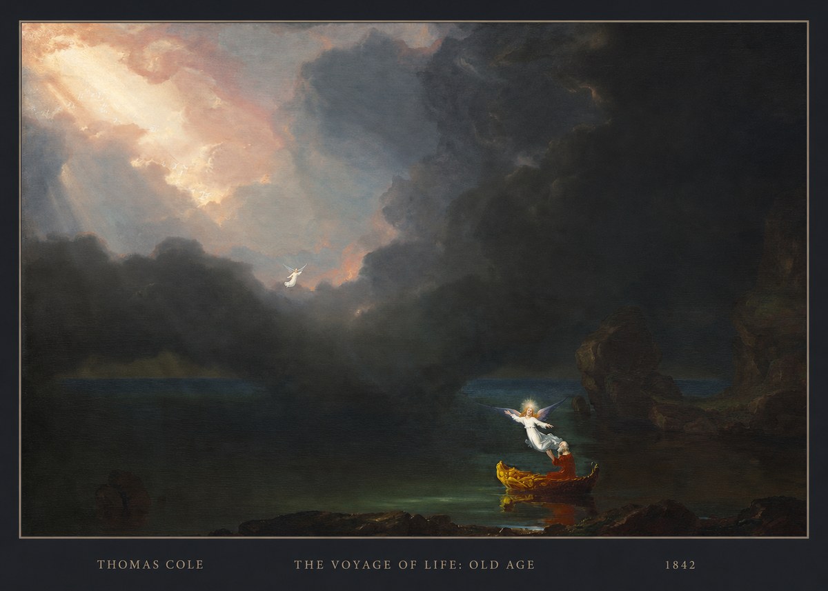 Thomas Cole The Voyage of Life: Old Age III No4 - Póster