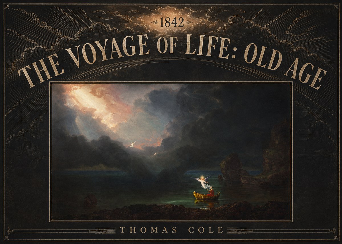 Thomas Cole The Voyage of Life: Old Age III No5 - Póster