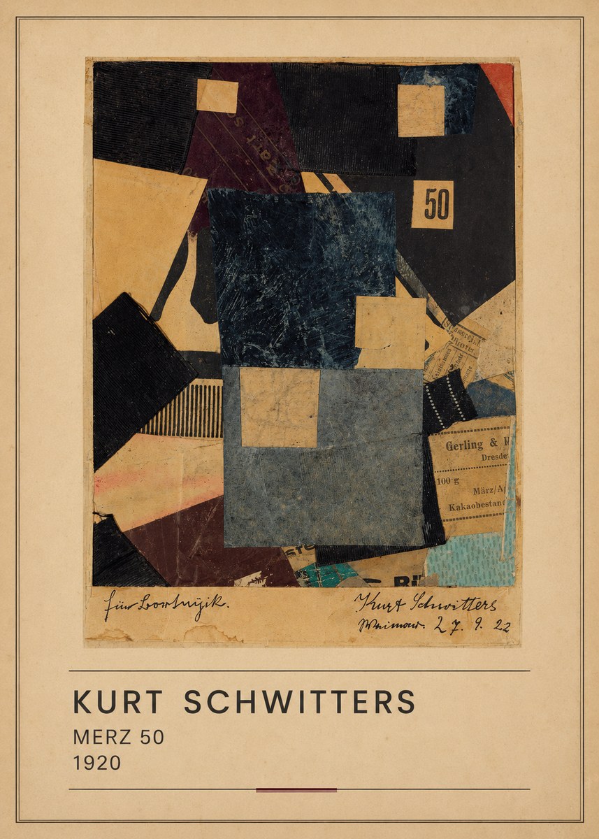 Kurt Schwitters Merz 50 No3 - Póster