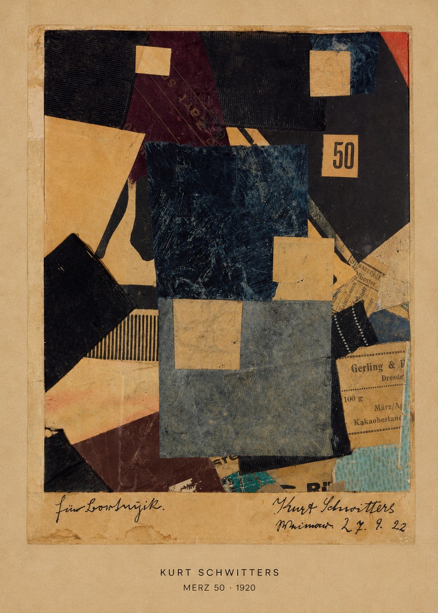 Kurt Schwitters Merz 50 No6 - Póster