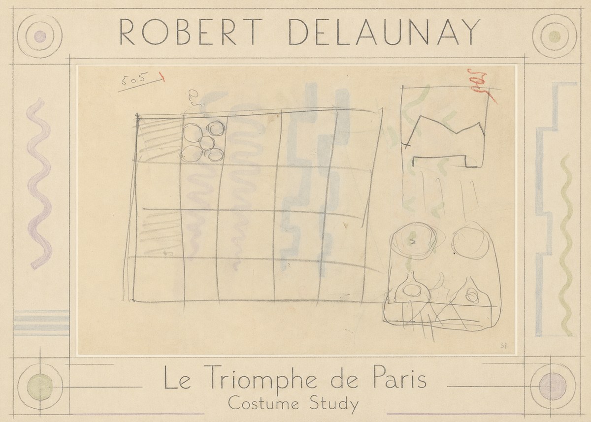 Robert Delaunay Le Triomphe De Paris - Costume Study No1 - Póster