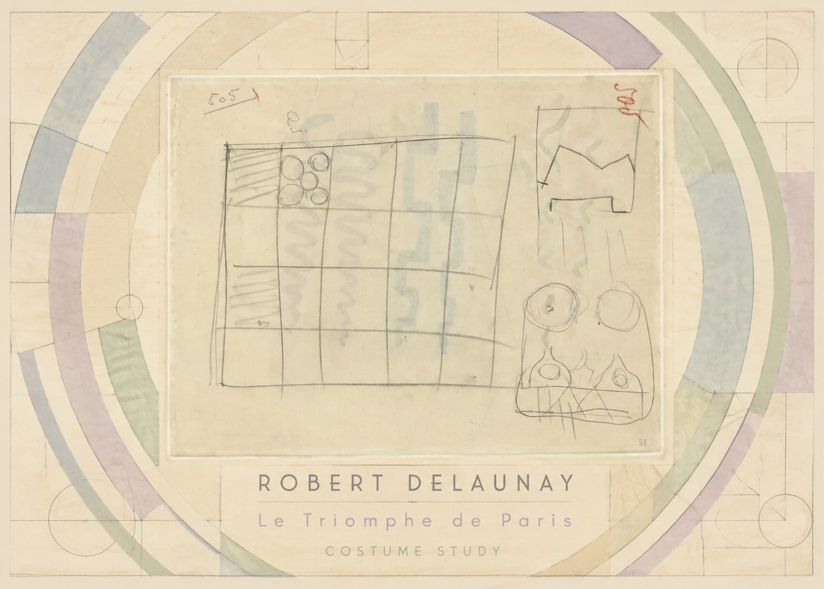 Robert Delaunay Le Triomphe De Paris - Costume Study No3 - Póster