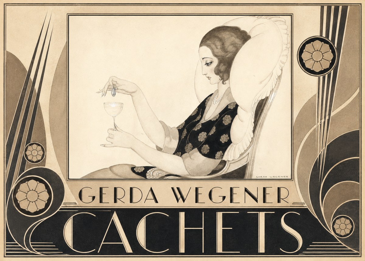 Gerda Wegener Cachets No6 - Póster
